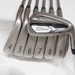 Used Titleist 718 AP1 Iron Set 4-PW AMT Tour White S300 Stiff Flex Steel Shafts